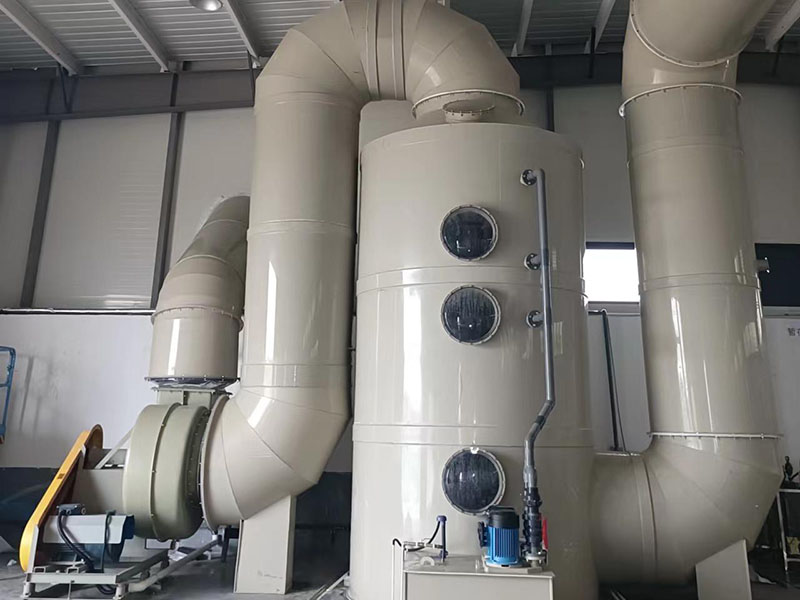 寶雞西安生活垃圾無(wú)害化處理熱電項(xiàng)目飛灰暫存庫(kù)氨氣去除噴淋塔案例